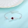 imageInfinity Celtic Knot Bracelet 925 Sterling Silver Birthstone Bracelet Irish Jewelry Gifts for Women01 January  Garnet