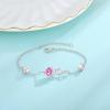 imageInfinity Celtic Knot Bracelet 925 Sterling Silver Birthstone Bracelet Irish Jewelry Gifts for Women10 October  Pink Tourmaline
