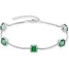 imageBirthstone Bracelet for Women 925 Sterling Silver Dainty Princess Cut Link Bracelet Jewelry Gifts for Her05 May  Emerald