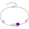 imageInfinity Celtic Knot Bracelet 925 Sterling Silver Birthstone Bracelet Irish Jewelry Gifts for Women02 February  Amethyst