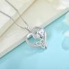 imageCeltic Knot Necklace 925 Sterling Silver Love Heart Trinity Knot Pendant Irish Good Luck Necklace Birthstone Jewelry for Women04 April  Simulated Diamond