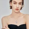 imageCeltic Knot Necklace 925 Sterling Silver Love Heart Trinity Knot Pendant Irish Good Luck Necklace Birthstone Jewelry for Women04 April  Simulated Diamond