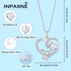 imageCeltic Knot Necklace 925 Sterling Silver Love Heart Trinity Knot Pendant Irish Good Luck Necklace Birthstone Jewelry for Women04 April  Simulated Diamond