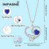 imageCeltic Knot Necklace 925 Sterling Silver Love Heart Trinity Knot Pendant Irish Good Luck Necklace Birthstone Jewelry for Women12 December  Tanzanite