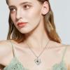 imageHeart Butterfly Necklace for Women 925 Sterling Silver Heart Pendant with Birthstone Jewelry for Women Her Mom Wife08 August  Peridot