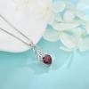 imageInfinity Celtic Knot Necklace for Women 925 Sterling Silver Irish Necklace Birthstone Jewelry Gifts for Her01 January  Garnet