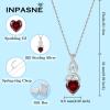 imageInfinity Celtic Knot Necklace for Women 925 Sterling Silver Irish Necklace Birthstone Jewelry Gifts for Her01 January  Garnet