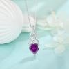 imageInfinity Celtic Knot Necklace for Women 925 Sterling Silver Irish Necklace Birthstone Jewelry Gifts for Her02 February  Amethyst