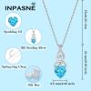 imageInfinity Celtic Knot Necklace for Women 925 Sterling Silver Irish Necklace Birthstone Jewelry Gifts for Her03 March  Aquamarine