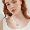 imageLove Heart Necklace for Women 925 Sterling Silver Birthstone Pendant Necklace Dainty Jewelry for Women Her Wife Mom04 April  Simulated Diamond