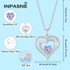 imageLove Heart Necklace for Women 925 Sterling Silver Birthstone Pendant Necklace Dainty Jewelry for Women Her Wife Mom06 June  Alexandrite