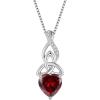 imageInfinity Celtic Knot Necklace for Women 925 Sterling Silver Irish Necklace Birthstone Jewelry Gifts for Her01 January  Garnet