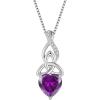imageInfinity Celtic Knot Necklace for Women 925 Sterling Silver Irish Necklace Birthstone Jewelry Gifts for Her02 February  Amethyst