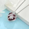 imageButterfly Necklace for Women 925 Sterling Silver Heart Birthstone Necklace Jewelry Gifts for Women Her Mom Wife Daughter01 January  Garnet