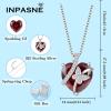 imageButterfly Necklace for Women 925 Sterling Silver Heart Birthstone Necklace Jewelry Gifts for Women Her Mom Wife Daughter01 January  Garnet