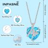 imageButterfly Necklace for Women 925 Sterling Silver Heart Birthstone Necklace Jewelry Gifts for Women Her Mom Wife Daughter03 March  Aquamarine