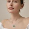 imageButterfly Necklace for Women 925 Sterling Silver Heart Birthstone Necklace Jewelry Gifts for Women Her Mom Wife Daughter05 May  Emerald