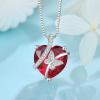 imageButterfly Necklace for Women 925 Sterling Silver Heart Birthstone Necklace Jewelry Gifts for Women Her Mom Wife Daughter07 July  Ruby
