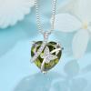 imageButterfly Necklace for Women 925 Sterling Silver Heart Birthstone Necklace Jewelry Gifts for Women Her Mom Wife Daughter08 August  Peridot