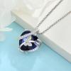imageButterfly Necklace for Women 925 Sterling Silver Heart Birthstone Necklace Jewelry Gifts for Women Her Mom Wife Daughter09 September  Sapphire