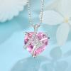 imageButterfly Necklace for Women 925 Sterling Silver Heart Birthstone Necklace Jewelry Gifts for Women Her Mom Wife Daughter10 October  Pink Tourmaline