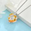 imageButterfly Necklace for Women 925 Sterling Silver Heart Birthstone Necklace Jewelry Gifts for Women Her Mom Wife Daughter11 November  Citrine