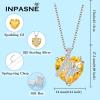imageButterfly Necklace for Women 925 Sterling Silver Heart Birthstone Necklace Jewelry Gifts for Women Her Mom Wife Daughter11 November  Citrine
