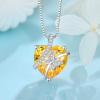 imageButterfly Necklace for Women 925 Sterling Silver Heart Birthstone Necklace Jewelry Gifts for Women Her Mom Wife Daughter11 November  Citrine