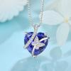 imageButterfly Necklace for Women 925 Sterling Silver Heart Birthstone Necklace Jewelry Gifts for Women Her Mom Wife Daughter12 December  Tanzanite
