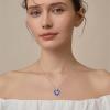 imageButterfly Necklace for Women 925 Sterling Silver Heart Birthstone Necklace Jewelry Gifts for Women Her Mom Wife Daughter12 December  Tanzanite