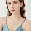 imageCross Necklace for Women 925 Sterling Silver Infinity Butterfly Cross Pendant Necklace Birthstone Jewelry Gifts for Her05 May  Emerald
