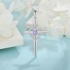 imageHeart Cross Necklace for Women 925 Sterling Silver Infinity Cross Pendant Birthstone Necklace Religious Jewelry Gift for Women Her Mom Wife Daughter06 June  Alexandrite