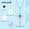 imageHeart Cross Necklace for Women 925 Sterling Silver Infinity Cross Pendant Birthstone Necklace Religious Jewelry Gift for Women Her Mom Wife Daughter08 August  Peridot