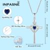 imageHeart Cross Necklace for Women 925 Sterling Silver Infinity Cross Pendant Birthstone Necklace Religious Jewelry Gift for Women Her Mom Wife Daughter09 September  Sapphire