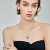 imageLove Heart Necklace for Women 925 Sterling Silver Birthstone Pendant Necklace Jewelry Gift for Women Her Mom Wife Daughter Sister12 December  Tanzanite