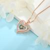imageRose Gold Love Heart Necklace for Women 925 Sterling Silver Birthstone Pendant Necklace Jewelry Gift for Women Her Mom Wife08 August  Peridot