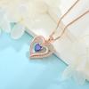 imageRose Gold Love Heart Necklace for Women 925 Sterling Silver Birthstone Pendant Necklace Jewelry Gift for Women Her Mom Wife12 December  Tanzanite