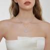 imageWomen Cross Necklace 925 Sterling Silver Infinity Cross Necklace Heart Birthstone Pendant Religious Jewelry Gifts for Her04 April  Simulated Diamond