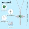 imageWomen Cross Necklace 925 Sterling Silver Infinity Cross Necklace Heart Birthstone Pendant Religious Jewelry Gifts for Her05 May  Emerald