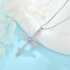 imageWomen Cross Necklace 925 Sterling Silver Infinity Cross Necklace Heart Birthstone Pendant Religious Jewelry Gifts for Her06 June  Alexandrite