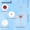 imageButterfly Cross Necklace for Women 925 Sterling Silver Crucifix Pendant Necklace Birthstone Jewelry Gifts for Women Her Mom Wife Daughter07 July  Ruby