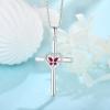 imageButterfly Cross Necklace for Women 925 Sterling Silver Crucifix Pendant Necklace Birthstone Jewelry Gifts for Women Her Mom Wife Daughter07 July  Ruby