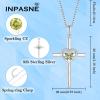 imageButterfly Cross Necklace for Women 925 Sterling Silver Crucifix Pendant Necklace Birthstone Jewelry Gifts for Women Her Mom Wife Daughter08 August  Peridot