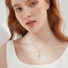 imageButterfly Cross Necklace for Women 925 Sterling Silver Crucifix Pendant Necklace Birthstone Jewelry Gifts for Women Her Mom Wife Daughter10 October  Pink Tourmaline