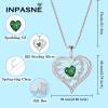 imageButterfly Necklace for Women 925 Sterling Silver Love Heart Necklace Birthstone Pendant Jewelry Gifts for Women Her Mom Wife05 May  Emerald