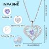 imageButterfly Necklace for Women 925 Sterling Silver Love Heart Necklace Birthstone Pendant Jewelry Gifts for Women Her Mom Wife06 June  Alexandrite