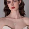 imageButterfly Necklace for Women 925 Sterling Silver Love Heart Necklace Birthstone Pendant Jewelry Gifts for Women Her Mom Wife11 November  Citrine