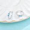 imageHuggie Hoop Earrings for Women 925 Sterling Silver Baguette Hoop Earrings Birthstone Jewelry Gifts for Her03 March  Aquamarine