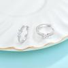 imageHuggie Hoop Earrings for Women 925 Sterling Silver Baguette Hoop Earrings Birthstone Jewelry Gifts for Her04 April  Simulated Diamond