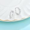 imageHuggie Hoop Earrings for Women 925 Sterling Silver Baguette Hoop Earrings Birthstone Jewelry Gifts for Her04 April  Simulated Diamond